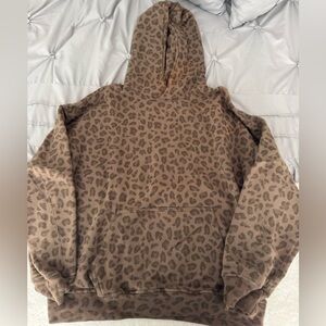 Abercrombie cheetah print hoodie